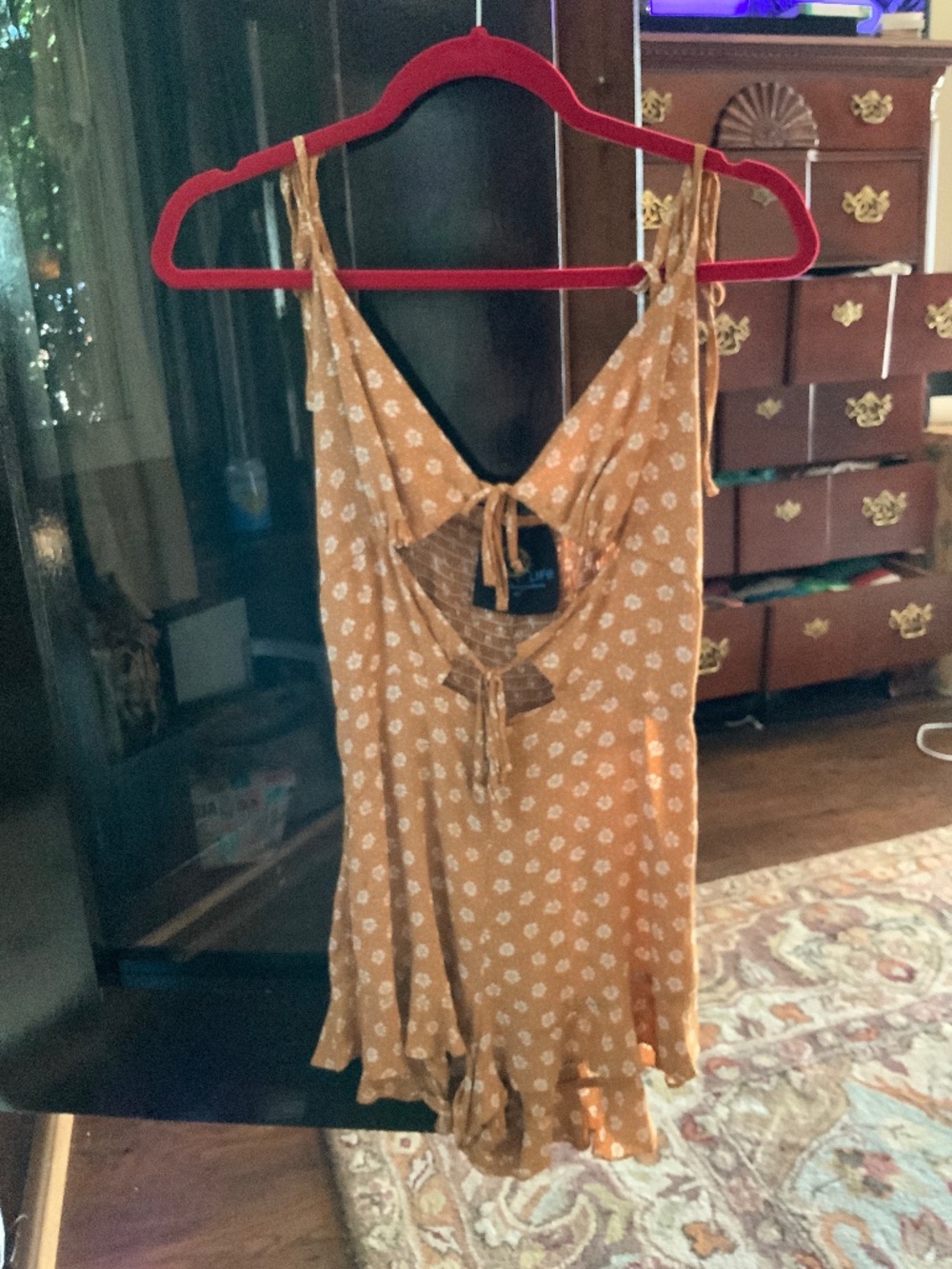 VINTAGE planet blue string romper
